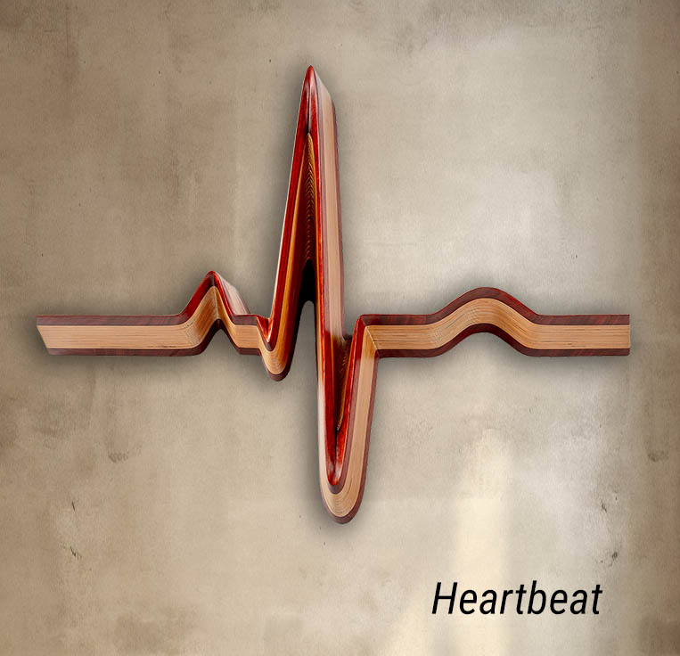 Heartbeat on wall