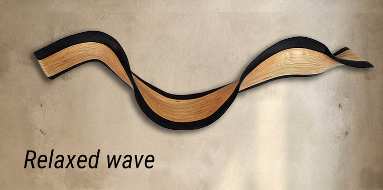 Relaxed wave on wall